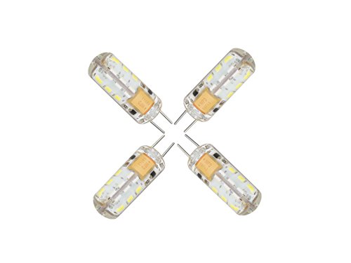 Njytouch 10Pcs G4 1.5W 3014 Smd Nature White 4000K Led Dimmable Spot Led Light Bulbs Dc 12V Replacement Halogen Chandelier Lamps #TOP4