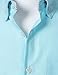 AOTIK Boys Oxford Button Down Shirt Short Sleeve Formal Uniform Dress Shirts with Pocket 10 Aqua Blue