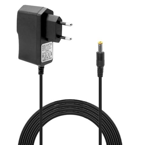 Azlanway DC 6V 2A Adaptateur Secteur, Chargeur Universel 2000mA avec fiche 5,5mm x 2,1mm et Adaptateur Secteur pour routeur, éclairage LED, caméra,...
