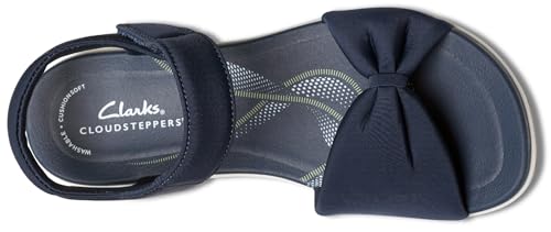 Clarks Clarks Women Breeze Rae Sara Navy Textile 10 Medium