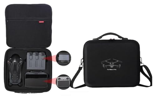 Image of M.G.R.J Carrying Case for DJI Mavic 4 Pro Drone, Travel Portable Bag for DJI Mavic 4 Pro Drone Fly More Combo (DJI RC 2 / RC Pro 2 Remote Controller) (Hard|PU Leather|Black)