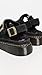 Dr. Martens Unisex Dunnet Flower Sandal, Black, 13 US Men