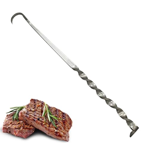 Gancho de carne - Pinball de comida para barbacoa Gancho para carne, Pinball de cola de cerdo, Gancho de carne para barbacoa para parrilla de ahumador de barbacoa