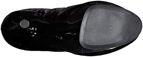 Ellie Shoes Women's Zoey Crushed Velvet Platform Thigh High Boot, Black, 11 M US | Image 3
