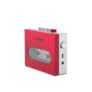 FiiO CP13 Portable Cartridge Player with 3.5mm Headphone Jack, Extremely Low Wow&Flutter Effect, Powered by USB-C or Lithium Battery (Red and Silver)
