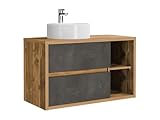 2 estantes funcionales y decorativos, Estilo industrial tendance, Cajones con Sistema Soft Close