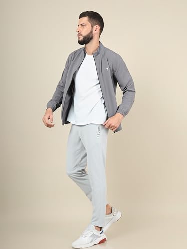 Image of TECHNOSPORT Men's Solid Polyester Techno Lite Jacket With SPF50+ And Microbial Properties