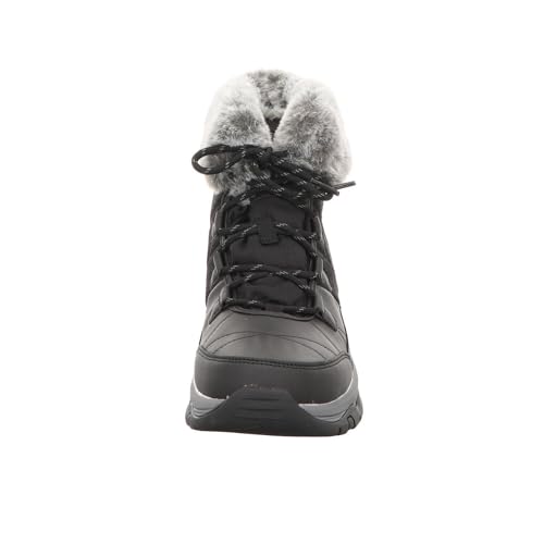 Skechers Skechers Women's Trego - Winter Feelings - Black Duraleather/Mesh/Faux Fur - US 9