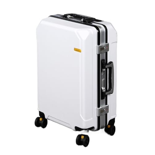 PANKERS Suitcase Aluminum Frame Trolley Case 22 Inches Rechargeable Aluminum Frame Trolley Case Business Boarding Case Suitcases