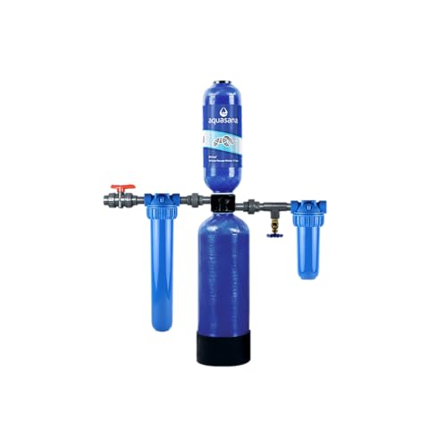 Image of Aquasana Whole House Water Filter System | 1,000,000 Gallons | Carbon & KDF Media | Reduces 97% Chlorine & Sediment | Includes Pre- and Post-Filters | Rhino WH-1000