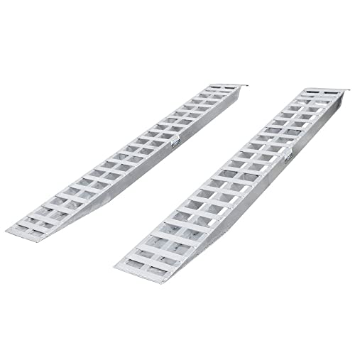 Aluminum Plate End Car Trailer Ramps - 5,000 lb. per axle Capacity