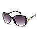 JM Classic Polarized Sunglasses for Women Oversiezed Elegant Gradient Shades UV Protection Black