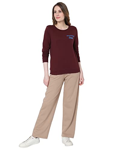 Image of VERO MODA Women's Cotton Crew Neck Sweatshirt