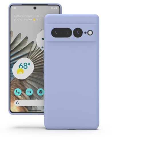 Image of YATWIN Silicone Back Case for Google Pixel 7 Pro, Soft-Touch Phone Back Cover for Google Pixel 7 Pro - Lilac