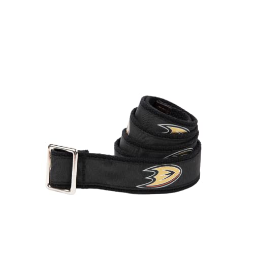 GELLS Anaheim Ducks NHL Hockey Belt Officially Licensed With Nickel Finished Brass Buckle And Logo Tin For Youth