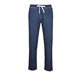 Ceceba Herren Lange-Hose blau Melange 1er Pack 56