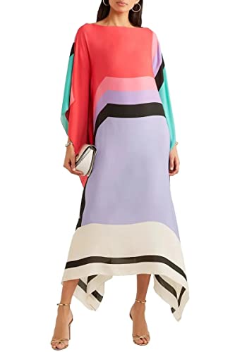 Printed Daily Wear Strip Kaftan for Women, Womenwear, Hand Block Printed Dress, Tops, Kaftan for House, Beach and Resort wear 5600