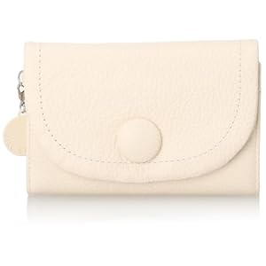 [ジル スチュアート] 二つ折り財布 【ルナティ】 くるみボタン シュリンク 牛革 レトロ JSLW3DS1 アイボリー" 