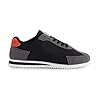 Men’s Casual Fashion Trainers | Lightweight Retro Lace-Up Shoes with PVC Sole & Suede PU Upper – Everyday Comfort Footwear (Black, UK9)