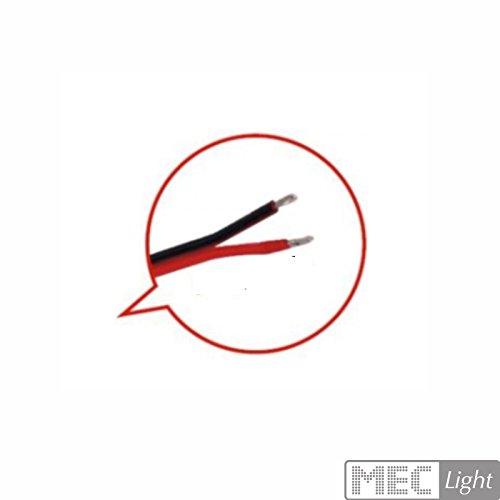 5-100m LED Kabel Zwillingslitze 2x 0,50mm² rot/schwarz 2-adrig - Länge wählbar (100m Zwillingslitze 2x 0,50mm²)