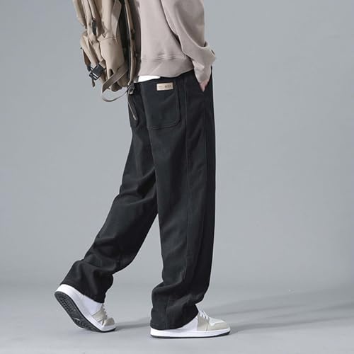 Size 42 Stretch Waistband Casual Pants Men Black Chinos Pants Men Big and Tall Hiking Rain Pants Men Linen Pants Men Elastic Waist Men's Pants Stretch Work White Pants Men Mens Big and Tall Pants2