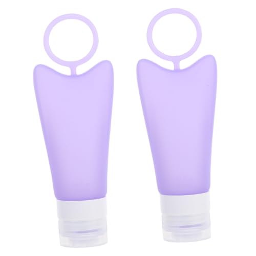 Gatuida Botellas De Subenvasado y Emulsión De Silicona 2 Unidades Tamaño Portátil Dispensadores Para Viaje Cosméticos Champú Gel Ducha Uso Diario Gancho Colgante Ahorro Espacio