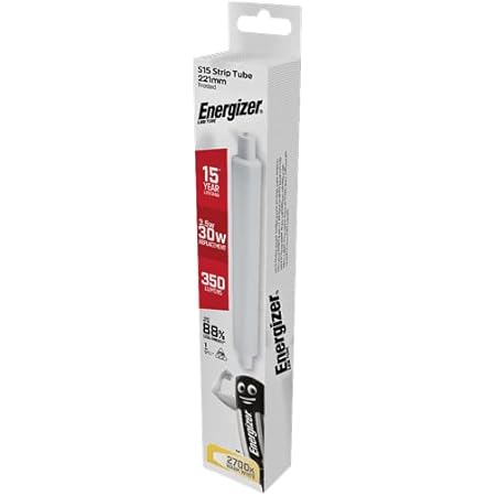 Energizer LED Strip Energy Saving Lightbulb, Warm White, S15s - View #4