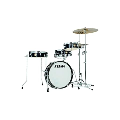 Tama Club-JAM Pancake LJK48P 4-piece Shell Pack with Snare Drum - Hairline Black Cover