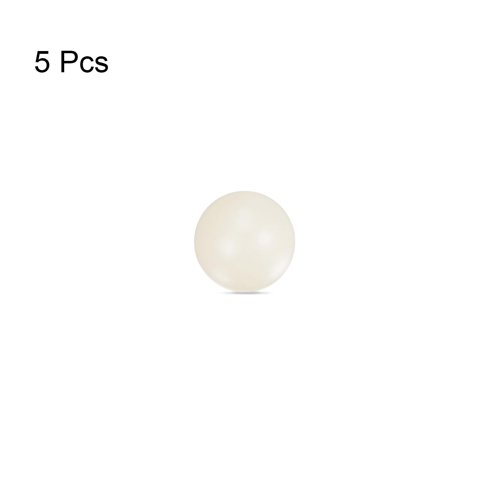 sourcing map 5pcs PA66 Nylon Solide Plastique Billes 7mm G3 Précision sourcing map 5pcs PA66 Nylon Solide Plastique Billes 7mm G3 Précision