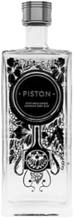 Piston Distillery Distinguished London Dry Gin 70cl (ABV 42% alcohol) - Premium Craft Gin | Award winning British Gin from Worcester