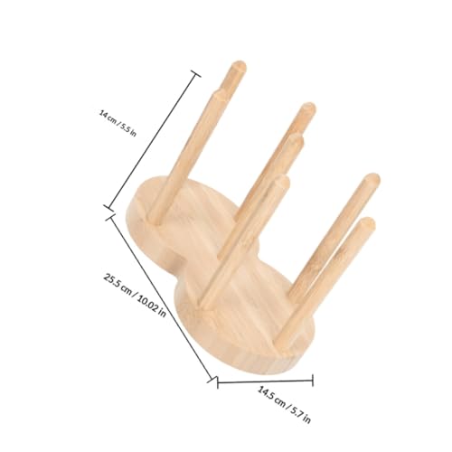 Organisateur en bois pour gobelets jetables NUOBESTY à 2 compartiments