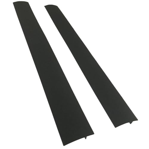 Milisten Cinta de Sellado de Silicona Negra para Huecos de Estufa, 25 Pulgadas, 2 Piezas, Resistente al Calor para Cubrir Espacios Entre Encimera y Cocina, Fácil Limpieza en Cocina