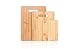 ZUBANA Premium All Natural Bamboo Wood Cutting Board 3 Piece Set