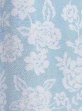 LA CERA Women Floral Microfleece Bed Jacket with Mandarin Collar, Long Sleeves, Front Pockets, Button Front, 100% Polyester3