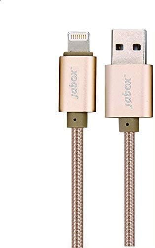 jabox 2 Meter Long Charging USB Data Cable for Apple iPhone - Gold