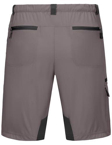 Mapamyumco Men's Hiking Cargo Shorts Quick Dry Lightweight 9 Inch Outdoor Shorts with Zipper Pockets for Travel Golf Camping2