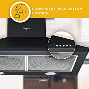 Whirlpool 60 cm 750 m³/hr Kitchen Chimney - CLASSIC CF 60 BK HOOD (Cassette Filter, Black) - Image 4