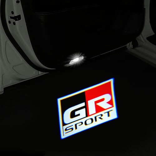 カーテシライト カーテシランプ 高輝度 LED ロゴ投影 ドアウェルカムライトトヨタ 86/GR86 レクサス ES/LX 全系対応 取付工具付き 色褪せず 車用ドアランプ 取付簡単 取付工具付き 2 個セット (トヨタ多車種共用)