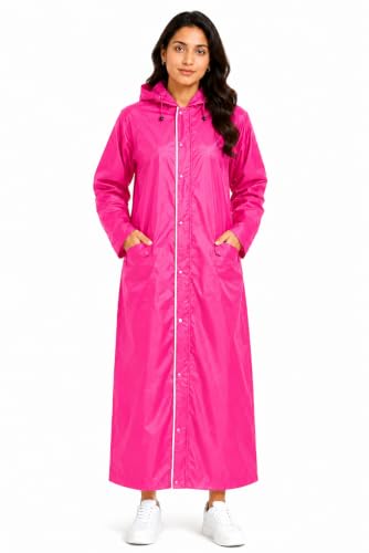 Image of Romano nx Women's 100% Waterproof Raincoat, Hooded, Reversible Double Layer, 3 Years Warranty