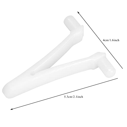 6 Stück V-Clip Pool-Befestigungsclip,Pool Butterfly Clip, Pool-Skimmer V-Clip-Ersatz für Schwimmbad-Spa-Bürste, Blattskimmer, Vakuumkopf, Mini-Jet-Vakuum, Teleskop-Poolstange