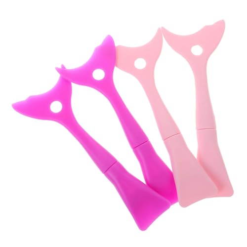 4 piezas aplicadores de silicona para sombra y delineador miniatura 1