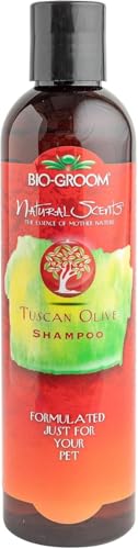 Image of Bio-Groom Tuscan Olive Dog Shampoo - Natural Scent Pet Shampoo, Baobab Protein, Cat & Dog Bathing Supplies, Puppy Wash, Cruelty-Free, Made in USA, Quick Rinse Cat Shampoo - 8 fl oz 1-Pack | Pet Shampoo, Baobab Protein, Cat & Dog Bathing Supplies, Puppy Wash, Cruelty-Free, Made in USA, Quick Rinse