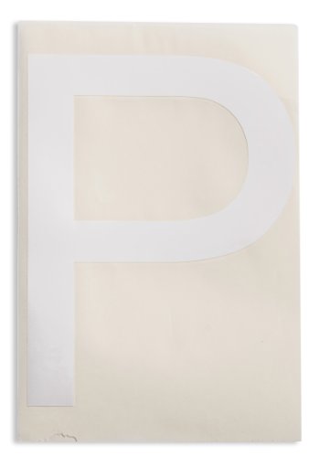 Signalisation au sol Brady ToughStripe 121782 en vinyle blanc pour numérotation de quai