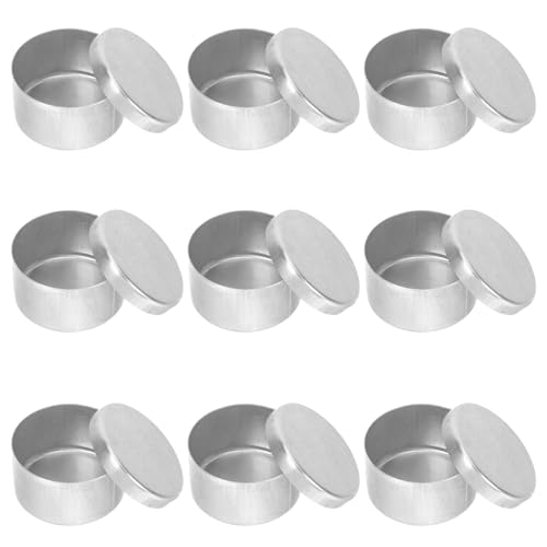 MERRYHAPY 9pcs Sampling Weighing Boxes Round Soil Storage Jars Lightweight Containers for Laboratory Classroom Research Use