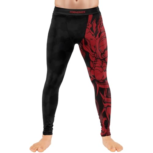 FORMONIES Samurai Men’s MMA Spats – Compression Grappling Pants for BJJ No-Gi Jiu Jitsu & Combat Training4