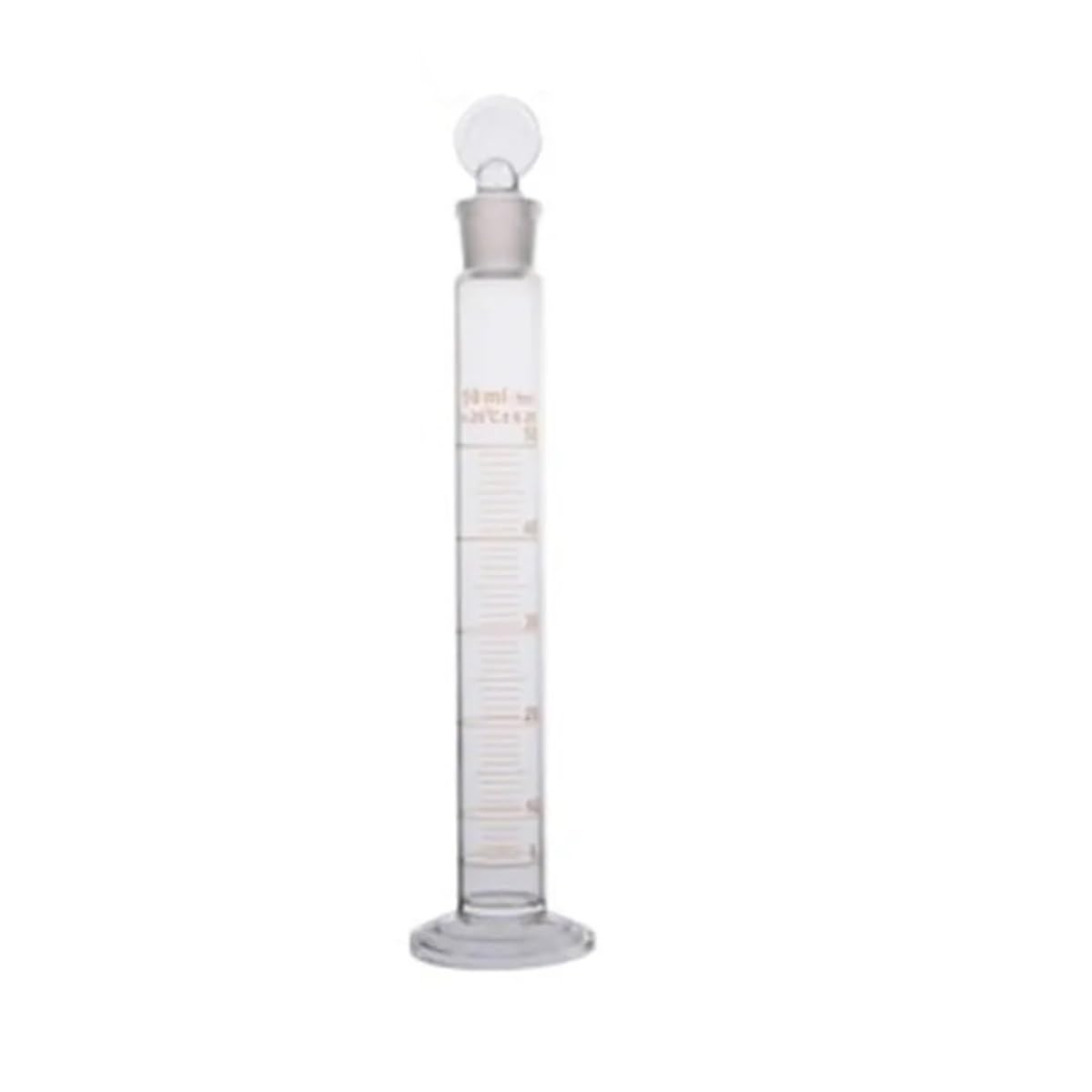 Cilindro graduato da laboratorio 50 ml con tappo in vetro borosilicato 3. ad alta densità, forniture for di misurazione Attrezzature da laboratorio