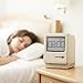 OIJ Maclock Retro Pixel Alarm Clock, 1984 Computer-Inspired USB Desk Clock with Pixel Display, Multiple Alarms, Adjustable Brightness, Calendar, Temperature