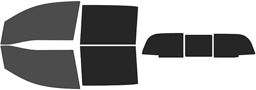 Miniatura 5 de Kit de tinte de ventana precortado compatible con Nissan Titan Crew Cab Truck (2016-2024) (Incluye precortados para ventana de puerta delantera en