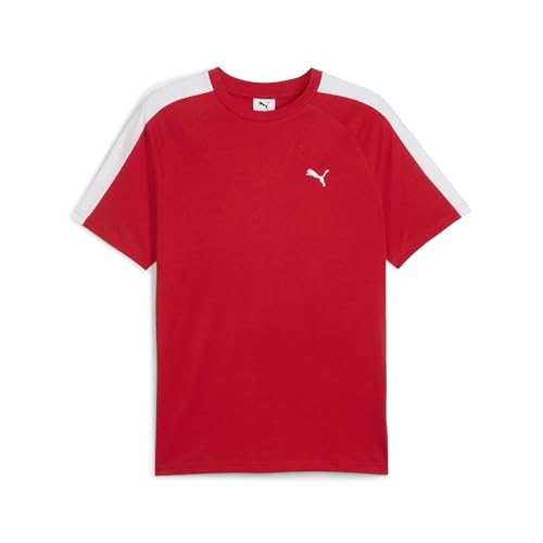 PUMA Men's T7 T-Shirt, for All Time Red AH25, Medium T7 Tee