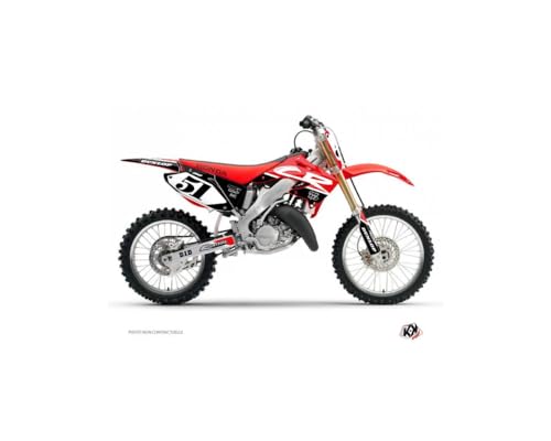 Kit déco Rask Honda 250 CR noir autocollant carénage Kutvek
